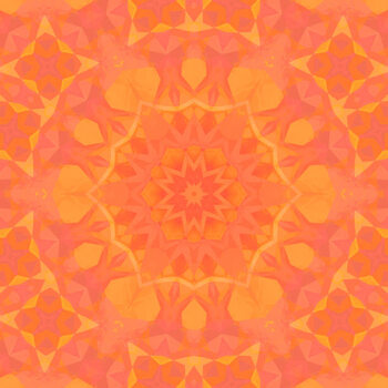 Illustration Sun Seamless Pattern. Yellow Orange Stars