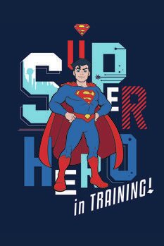 Taidejuliste Superman - In training