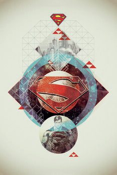 Art Poster Superman - Stellar Geometry