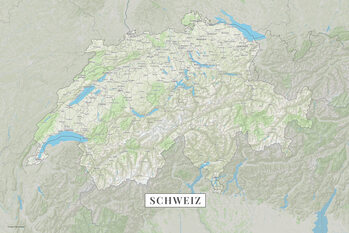 Kartta Switzerland color