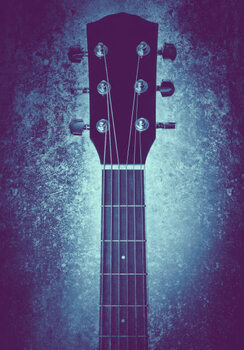 Art Poster Textured guitar neck