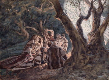 Reprodução do quadro The Angels and the Shepherds