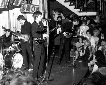 Valokuvataide The BEATLES in at Liverpool's Cavern Club, 1963
