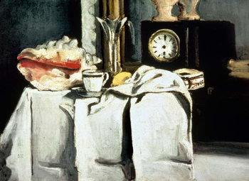 Reprodução do quadro The Black Marble Clock, c.1870