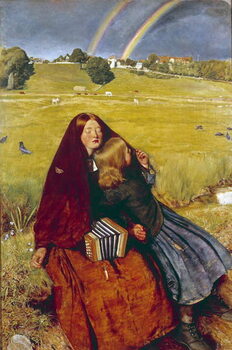 Reprodução do quadro The blind girl, 19th century