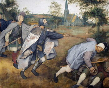 Reprodução do quadro The Blind leading the Blind, 1568