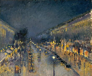 Fine Art Print The Boulevard Montmartre at Night, 1897