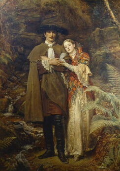 Reprodução do quadro The Bride of Lammermoor, 1878