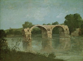 Reprodução do quadro The Bridge at Ambrussum