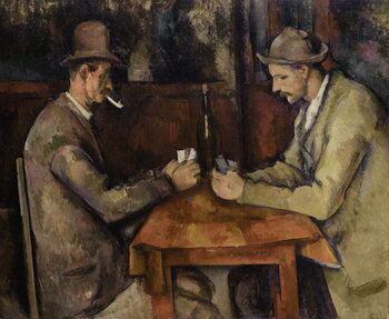Reprodução do quadro The Card Players, 1893-96