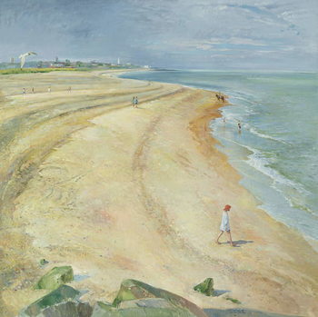 Reprodução do quadro The Curving Beach, Southwold, 1997