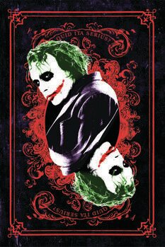 Taidejuliste The Dark Knight Trilogy - Joker Card