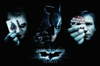 Impressão de arte The Dark Knight Trilogy - Trio