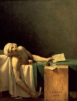 Reprodução do quadro The Death of Marat, 1793