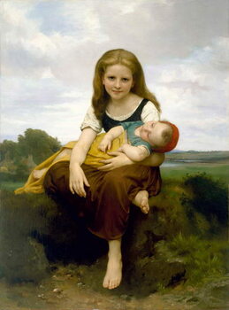 Reprodução do quadro The Elder Sister, 1869