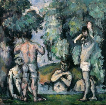 Reprodução do quadro The Five Bathers, c.1875-77