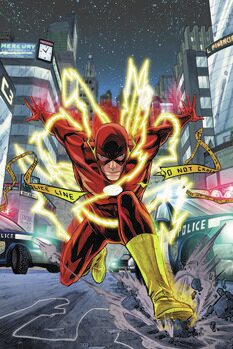 Impressão de arte The Flash - City Jump