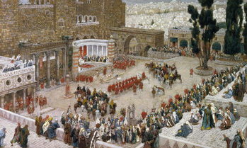 Reprodução do quadro The Forum of Jerusalem as Seen From Above