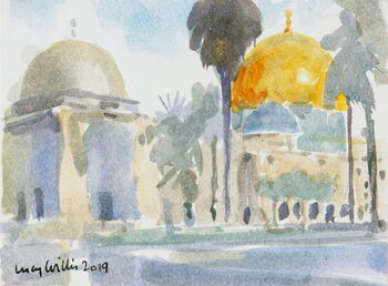 Reprodução do quadro The Golden Dome, Jerusalem, 2019