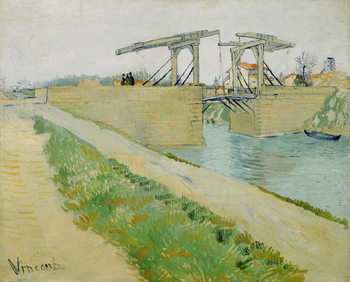 Reprodução do quadro The Langlois Bridge, March 1888