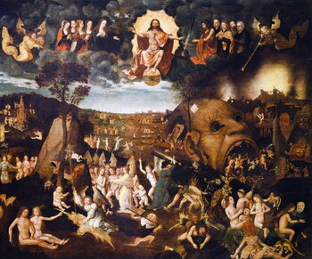 Reprodução do quadro The Last Judgment, 1506-1508