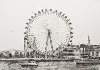 Reprodução do quadro The London Eye, 2006,