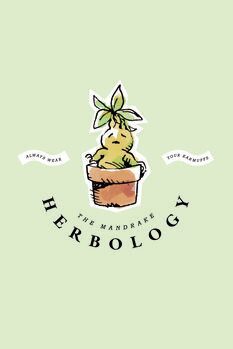 Taidejuliste The Mandrake - Herbology