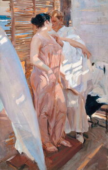 Reprodução do quadro The Pink Robe, After the Bath, 1916