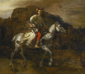 Reprodução do quadro The Polish Rider, c.1655