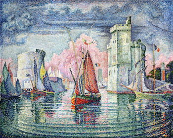 Reprodução do quadro The Port at La Rochelle, 1921