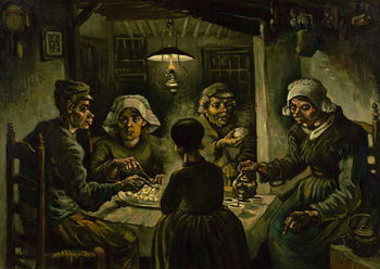 Reprodução do quadro The Potato Eaters, 1885