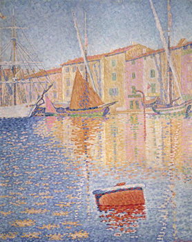 Reprodução do quadro The Red Buoy, Saint Tropez, 1895