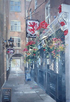 Reprodução do quadro The Red Lion, Crown Passage, St. James's, London