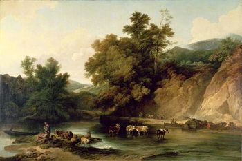 Reprodução do quadro The River Wye at Tintern Abbey, 1805