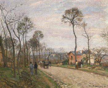 Reprodução do quadro The Road from Louveciennes, 1870