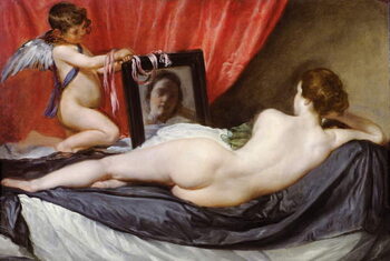 Reprodução do quadro The Rokeby Venus, c.1648-51