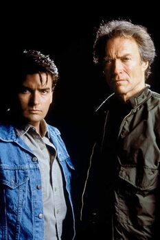 Art Photography The Rookie - Charlie Sheen And Clint Eastwood
