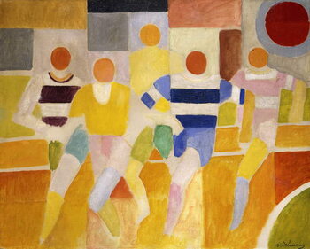 Reprodução do quadro The Runners, 1926