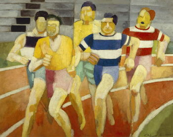 Reprodução do quadro The Runners, c.1924