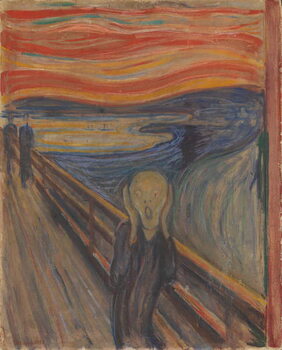 Reprodução do quadro The Scream, 1893