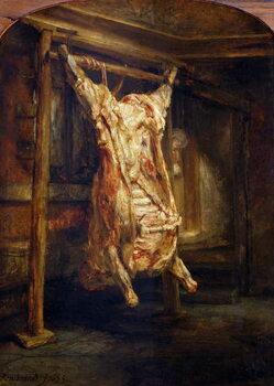 Reprodução do quadro The Slaughtered Ox, 1655