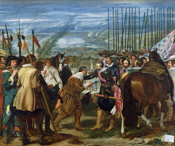 Reprodução do quadro The Surrender of Breda, 1625, c.1635 (oil on canvas)