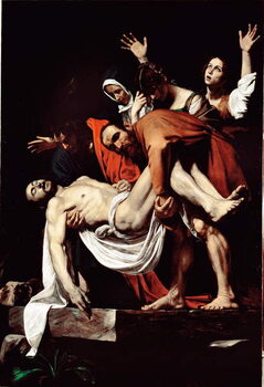 Reprodução do quadro The tomb (deposition of the cross). 1602-1604