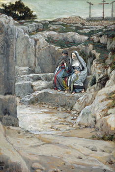 Reprodução do quadro The Two Marys Watch the Tomb
