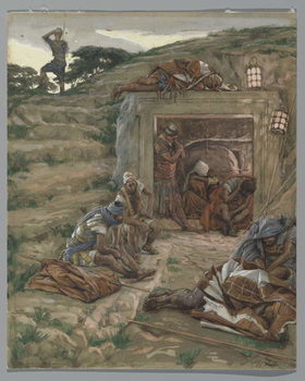 Reprodução do quadro The Watch Over the Tomb