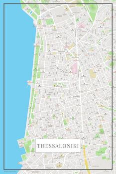 Mapa Thessaloniki color