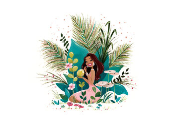 Illustration Tiki Coco Girl