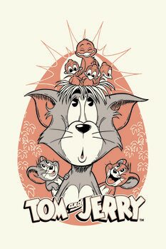 Art Poster Tom and Jerry - 80s
