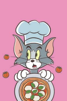 Impressão de arte Tom and Jerry - Chef