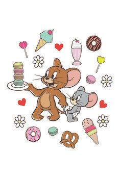 Impressão de arte Tom and Jerry - Sweets